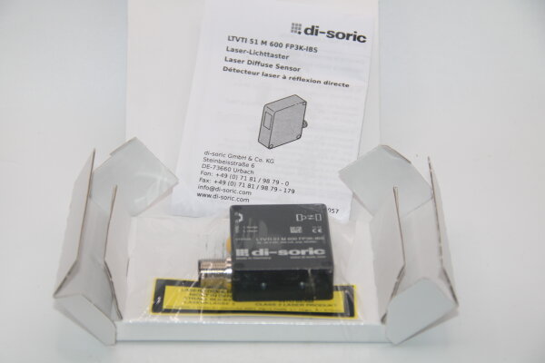 DI-SORIC LTVTI-51-M-600-FP3K-IBS Laser-Lichttaster