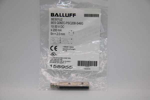 BALLUFF BES-Q08ZC-PSC20B-S49G Induktiver-Sensor