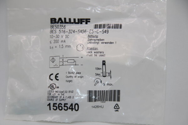 BALLUFF BES-516-324-SA56-E5-C-S49  Induktiver-Sensor
