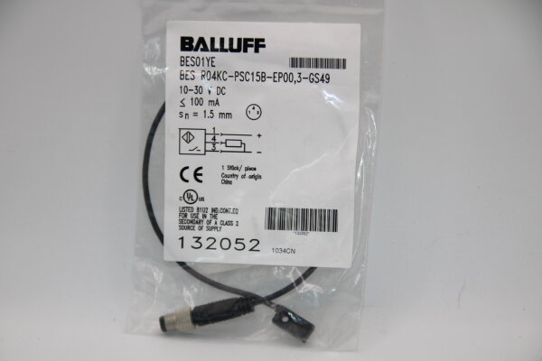 BALLUFF BESR04KC-PSC15B-EP00,3-GS49 Induktiver-Sensor