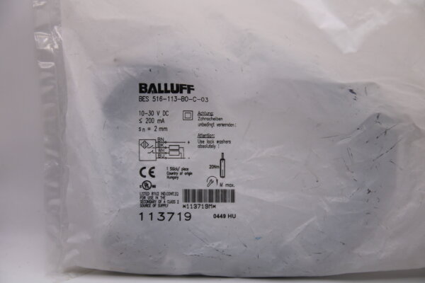BALLUFF BES-516-113-BO-C03 Induktiver_Sensor
