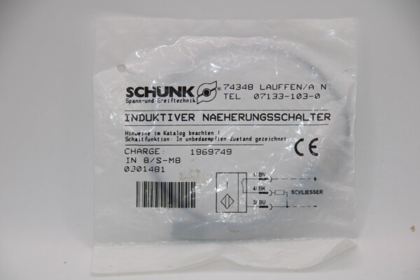 SCHUNK IN-8/S-M8 Induktiver-Näherungsschalter