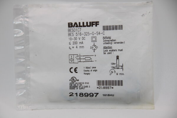 BALLUFF BES-516-325-G-S4-C Induktiver_Sensor