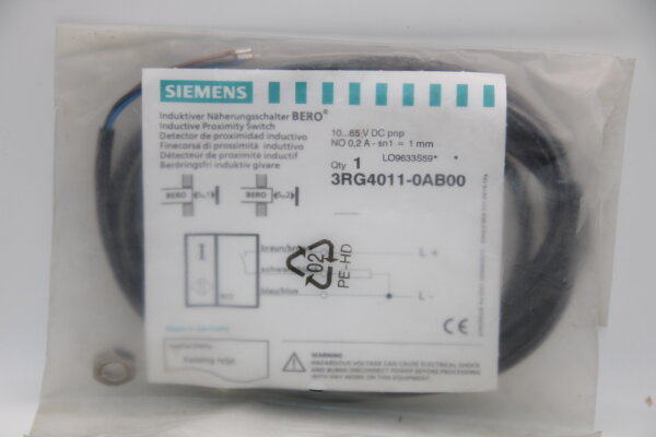 SIEMENS 3RG4011-0AB00 Induktiver-Näherungsschalter