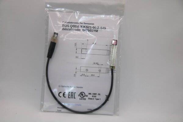 BALLUFF BOSQ08M-XKS21-00,2-S49 Lichtschranke