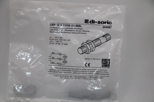 DI-SORIC OEP12V20000G1-IBSL Hochleistungslichtschranke
