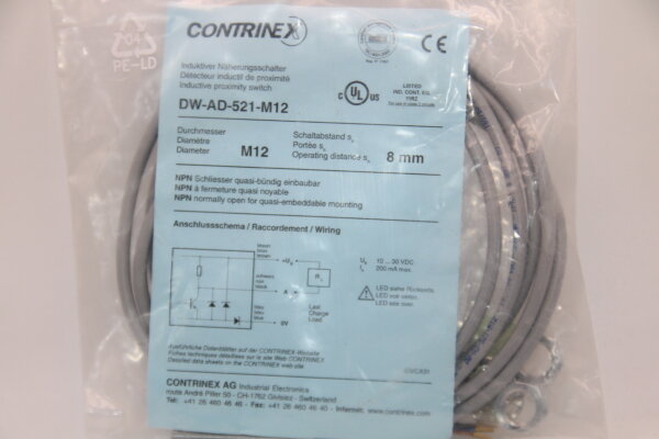 CONTRINEX DW-AD-521-M12 Induktiver-Näherungsschalter
