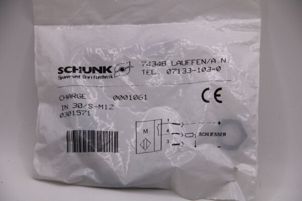 SCHUNK IN-30/S-M12 Induktiver_Näherungsschalter
