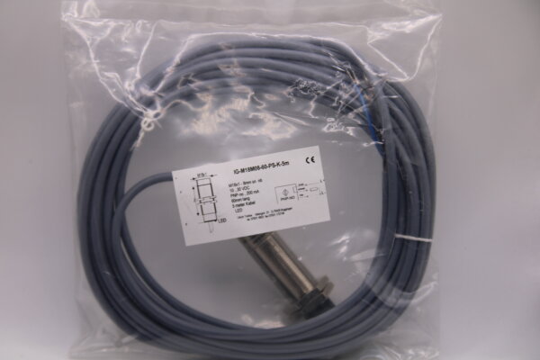 Trefzer-Sensoren IG-M18M08-60-PS-K-5m-(101146) Induktiver-Sensor