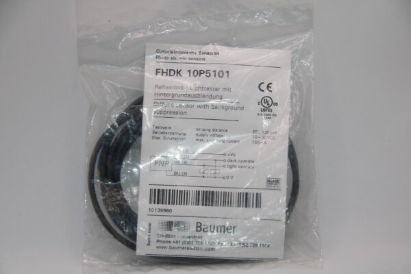 BAUMER FHDK-10P5101 Reflexions-Lichttaster