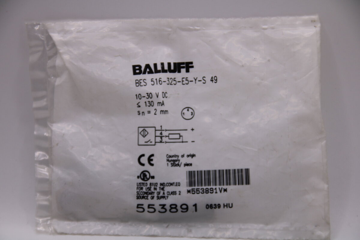 Balluff BES0161 BES 516 113 S4 C induktiver Näherungsschalter Günstige Industrieersatzteile, 25,20 Balluff BES0161 BES 516 113 S4 C induktiver Näherungsschalter Günstige Industrieersatzteile, 25,20