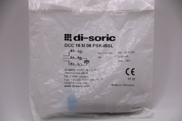 DI-SORIC DCC-18-M-08-PSK-IBSL Induktiver-Nährungsschalter