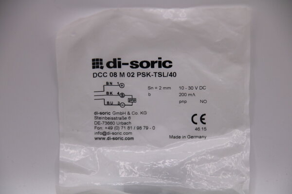 DI-SORIC DCC-08-M-02-PSK-TSL/40 Induktiver_Näherungssensor