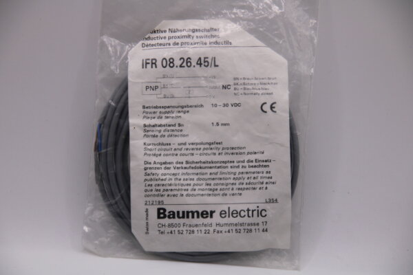BAUMER IFR-08.26.45/L Näherungsschalter