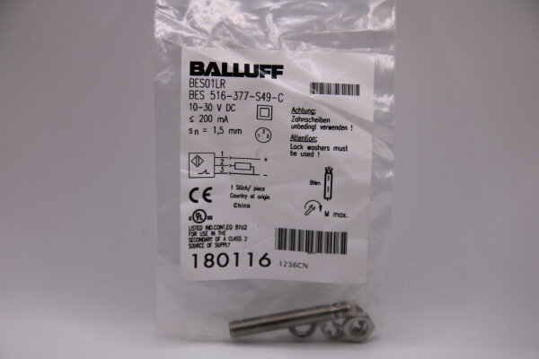 BALLUFF BES01LR-(BES-516-377-S49-C) Induktiver-Sensor