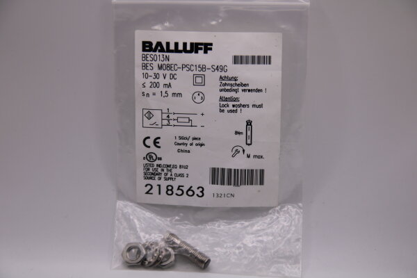 BALLUFF BES-M08EC-PSC15B-S49G-(BES013N) Induktiver-Näherungsschalter