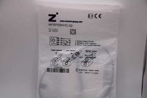 ZIMMER MFSP2SKHC-02 Induktiver-Näherungsschalter