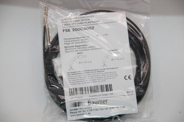 BAUMER FSE200C4002 Kunststoff-Lichtleiter