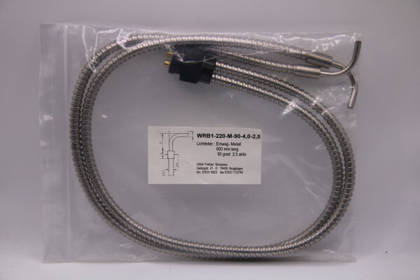 Trefzer-Sensoren WRB1-220-M-90-4,0-2,5 Lichtleiter