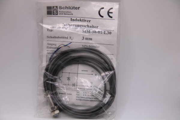 SCHLÜTER SIM-58-01-L30 Induktiver_Näherungsschalter