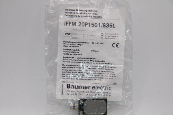 BAUMER IFFM-20P1501/S35L Induktiver-Näherungsschalter
