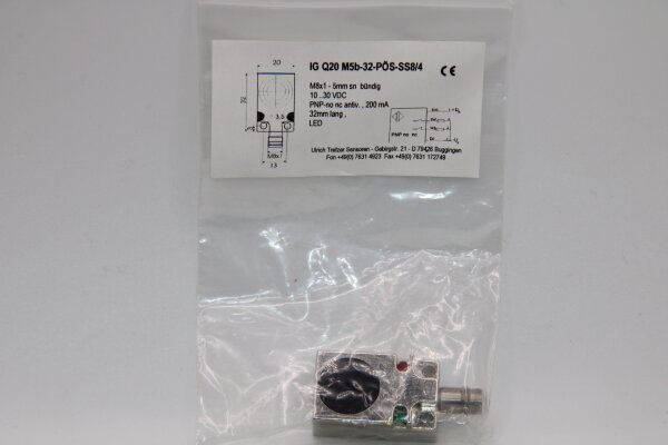 Trefzer-Sensoren IG-Q20-M5b-32-PÖS-SS8/4 Sensor