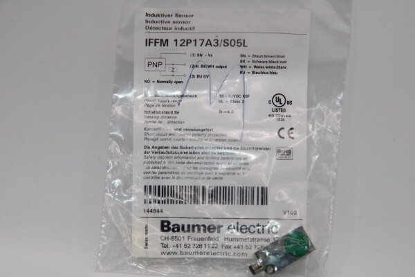 BAUMER IFFM-12P17A3/S05L Induktiver-Näherungsschalter