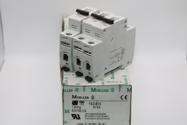MOELLER FAZ-B10 10ka Leistungsschalter (3 Stück)