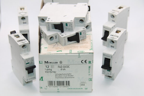MOELLER FAZ-C4 DC 6KA Leitungsschalter (7 Stück)