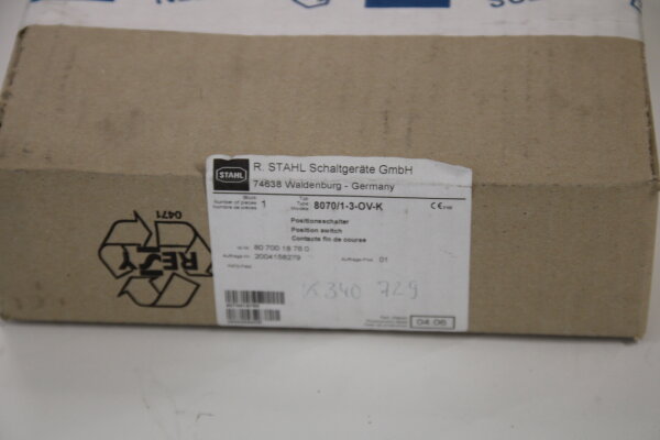 R.STAHL 8070/1-3-OV-K Positionsschalter