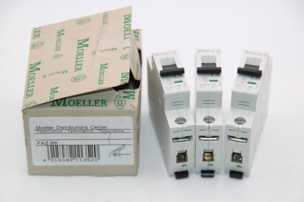 MOELLER FAZ-B6  Leitungsschutzschalter (3 Stück)