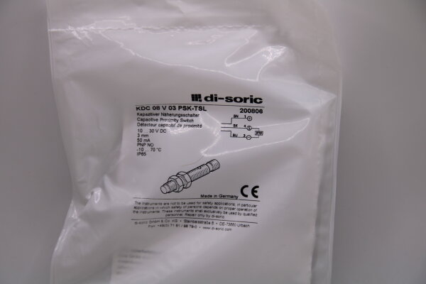 DI-SORIC KDC 08 V 03 PSK-TSL Kapazitiver Näherungsschalter
