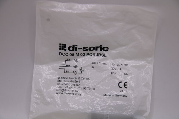 DI-SORIC DCC 08 M 02 POK-IBSL Näherungsschalter