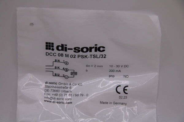 DI-SORIC DCC 08 M 02 PSK-TSL/32  Näherungsschalter