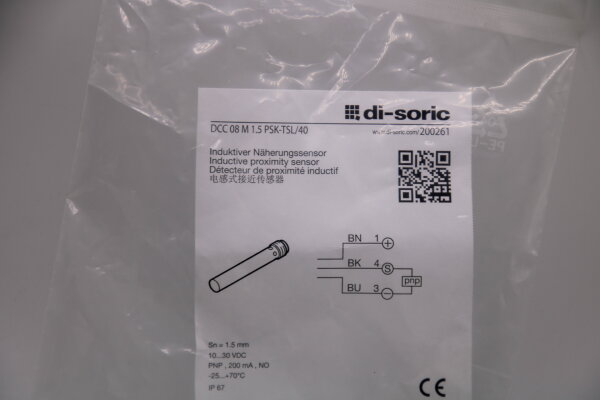 DI-SORIC DCC 08 M 1,5 PSK-TSL/40 Näherungsschalter
