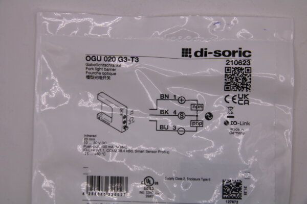 DI-SORIC OGU 020 G3-T3 Gabellichtschranke