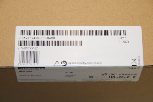 SIEMENS TP700 Comfort Panel 6AV2 124-0GC01-0AX0 V-R1DX5162