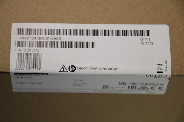 SIEMENS TP700 Comfort Panel 6AV2 124-0GC01-0AX0 V-R1DX5170