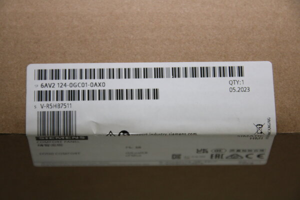 SIEMENS TP700 Comfort Panel 6AV2 124-0GC01-0AX0 V-R5HB7511