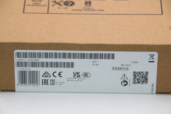 SIEMENS CPU 6ES7 511-1AL03-0AB0 C-S1A15CUX V3.0.3