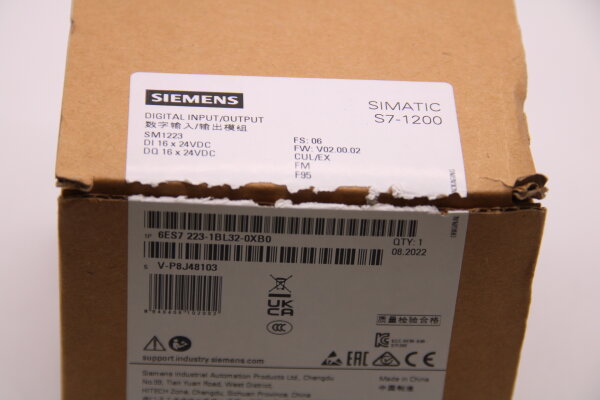 SIEMENS SM1223 Digital Input/Output Modul 6ES7 233-1BL32-0XB0 V-P8J48103