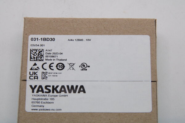 YASKAWA/VIPA Analog Input 031-1BD30 03V54.001