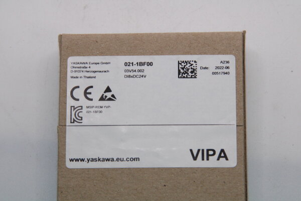YASKAWA/VIPA Digital Input Modul 021-1BF00 03V54.002