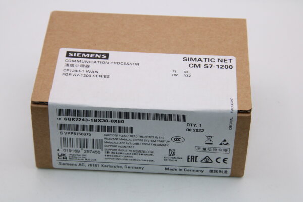 SIEMENS Kommunikationsmodul 6GK7243-1BX30-0XE0 VPP8156675