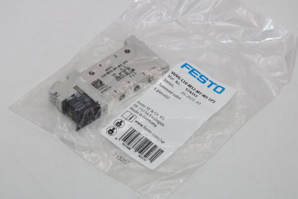 FESTO Magnetventil VUVG-L10-M52-MT-M5-1P3 (574351) 5 Stück