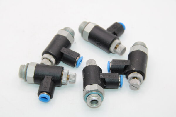 FESTO Drossel-Rückschlagventil GRLA-1/4-QS-6-RS-B (162967) 5 Stück