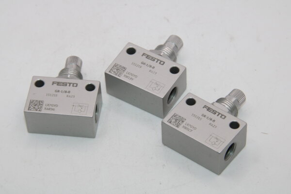 FESTO Drossel-Rückschlagventil GR-1/8-B (151215) 3 Stück
