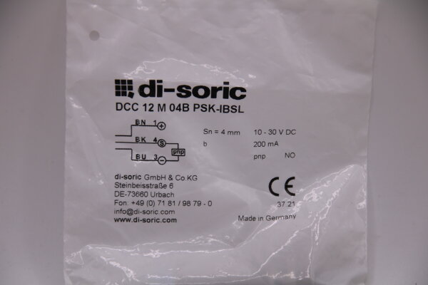 DI-SORIC DCC 12 M 04B PSK-IBSL Induktiver Näherungsschalter