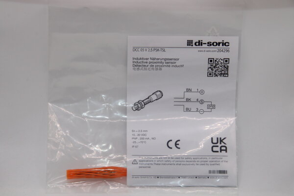DI-SORIC DCC 05 V 2.5 PSK-TSL Induktiver Näherungsschalter