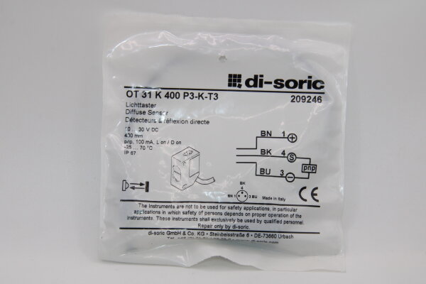 DI-SORIC OT 31 K 400 P3-K-T3 Lichttaster